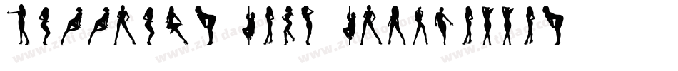 Darrians Sexy Silouettes字体转换